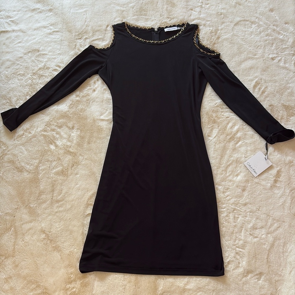 Calvin Klein cold shoulder dress